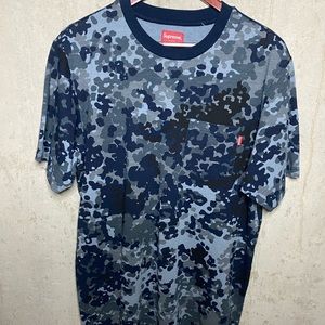 Blue Camo Supreme t shirt.
